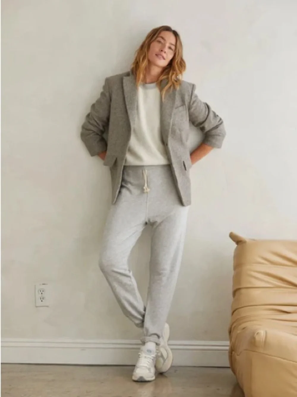Perfectwhitetee Ziggy- Heather Gray Reverse Fleece Sweatshirt - Picture 3 of 5